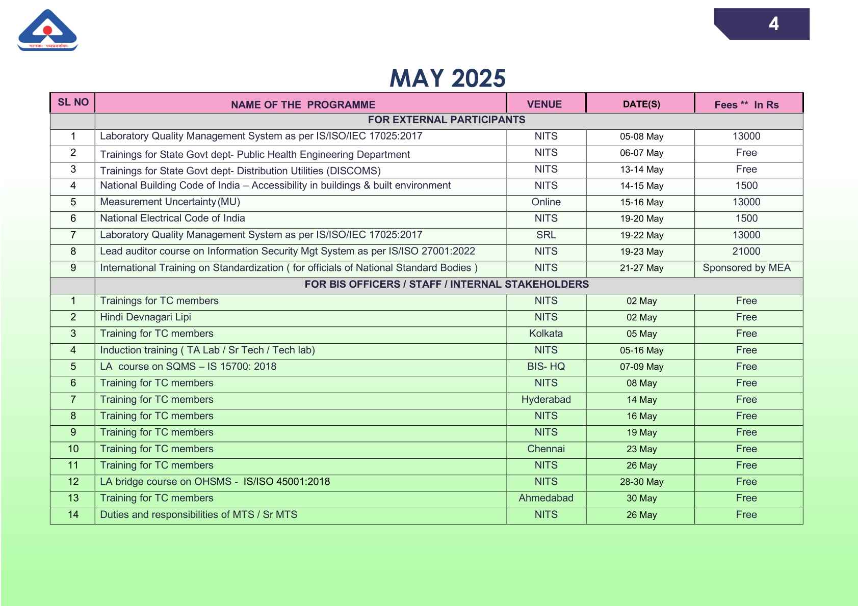 calendar