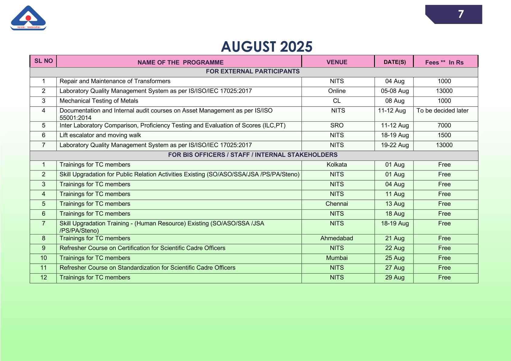 calendar