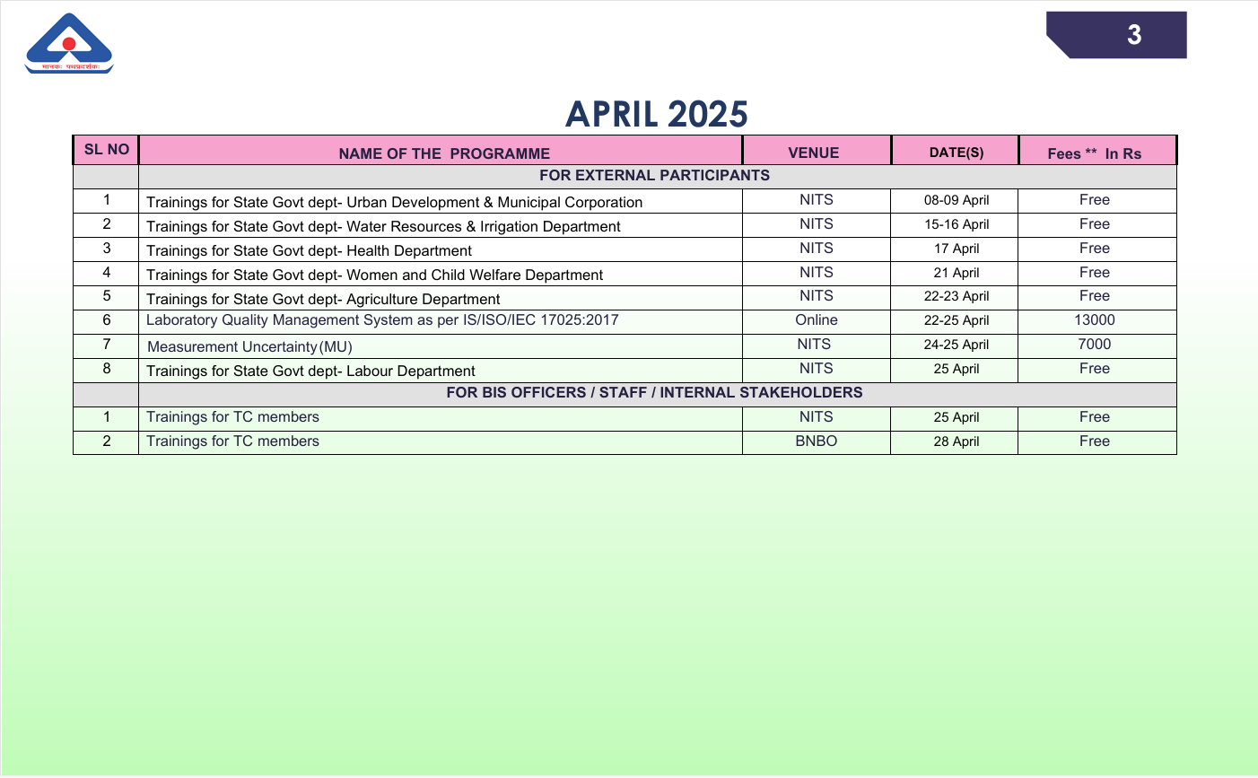calendar