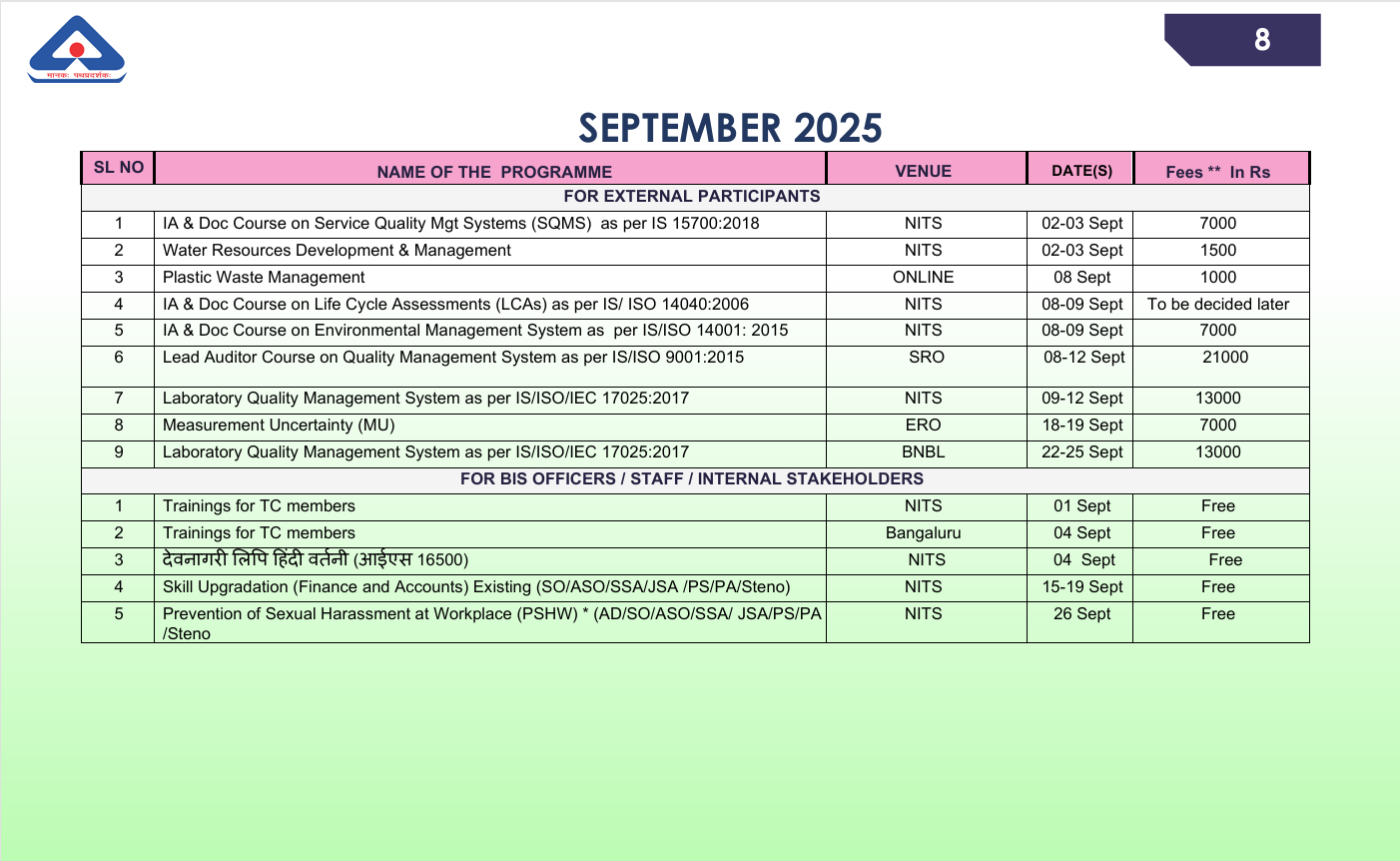 calendar